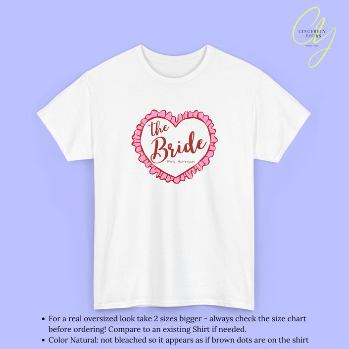 Bridal Shirt | The Bride coquette heart