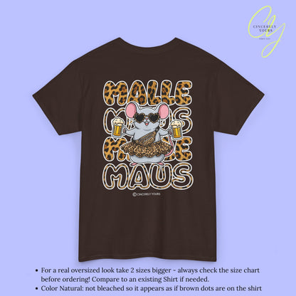 Mallemaus Shirt Malle Maus Leopard —  Leoparden Malle Maus Bierkrug (Customizable)