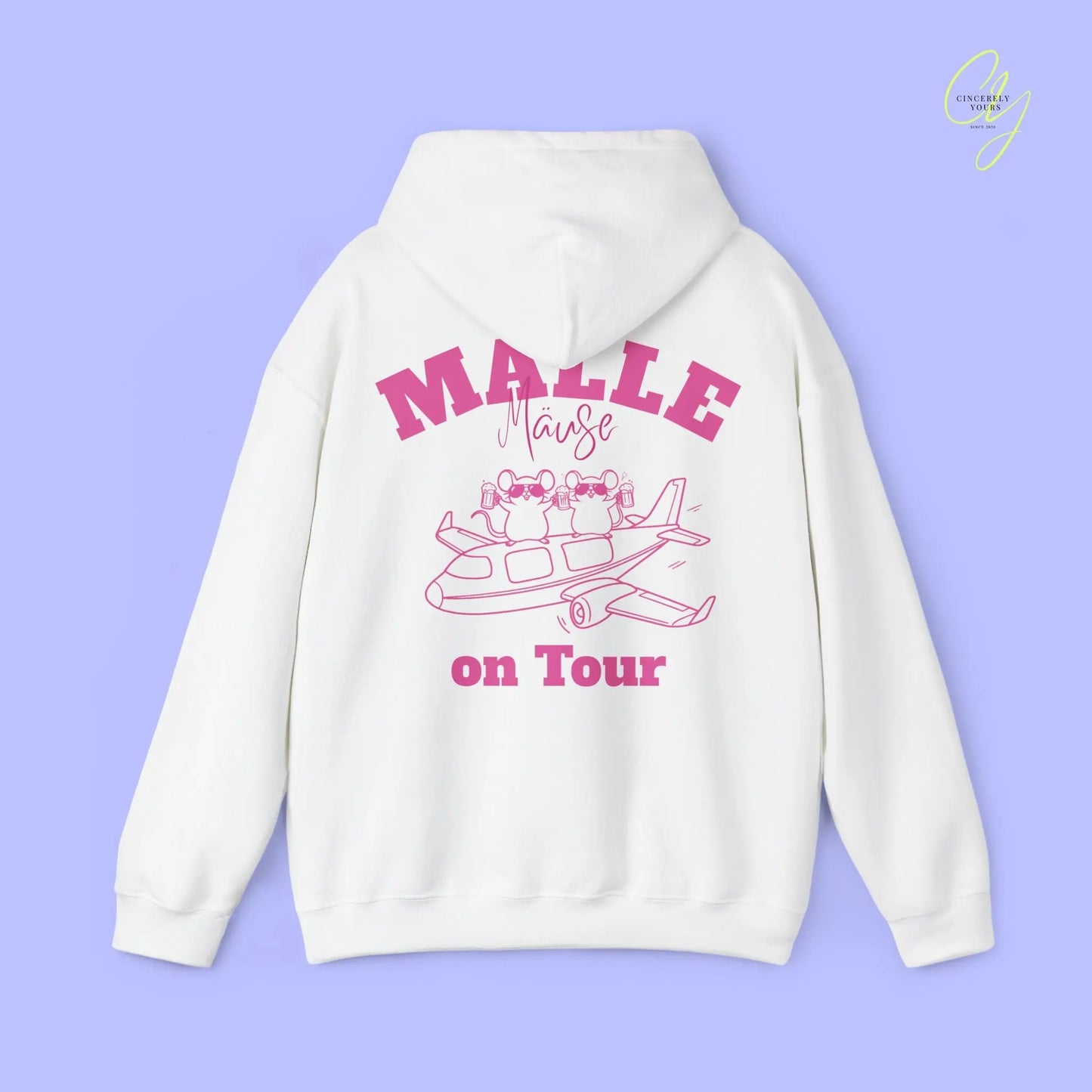 Malle Hoodie — Malle Party Maus Mäuse on tour (Personalisierbar) Cincerely Yours