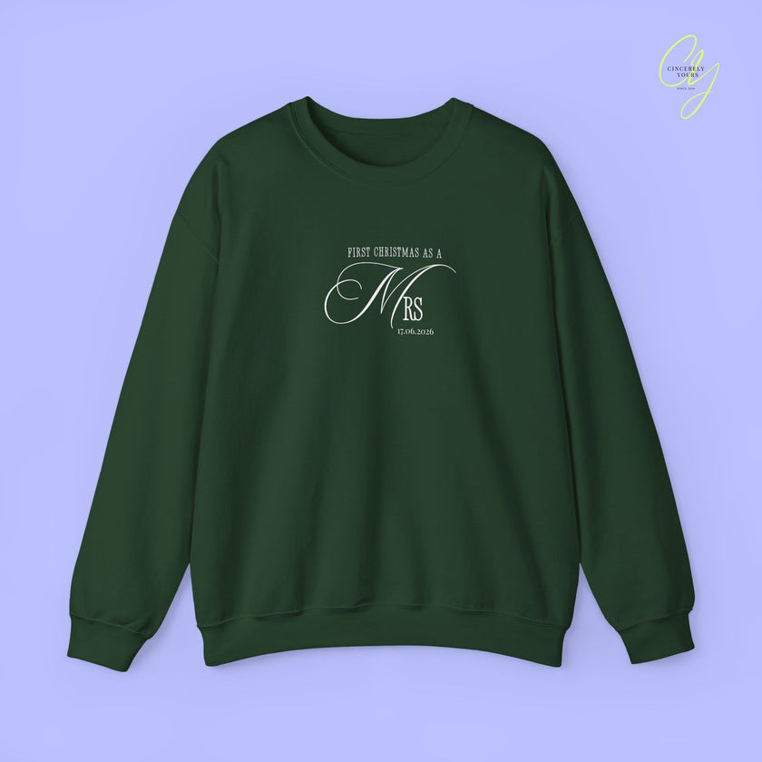 Bride Sweatshirt | First Christmas as a Mrs