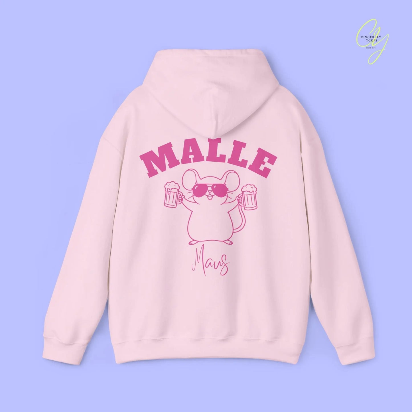 Malle Hoodie — Malle Party Maus Bierkrüge (Personalisierbar) Cincerely Yours