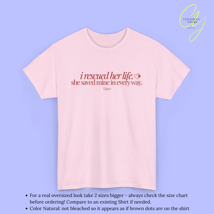Cat Shirt | She saved mine in every way