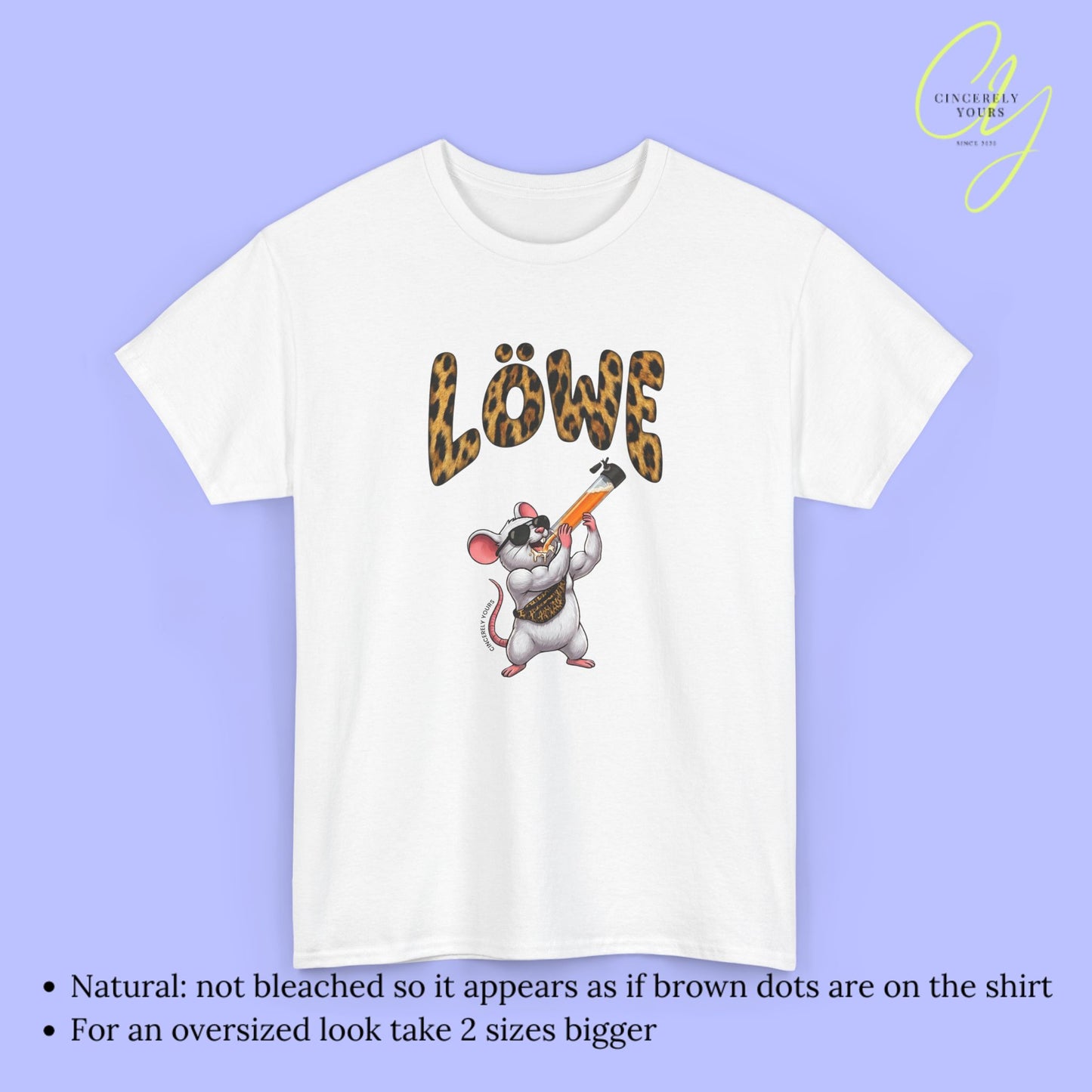 Mallemaus Shirt Malle Maus Löwe - Muskel Maus Bauchtasche Säule