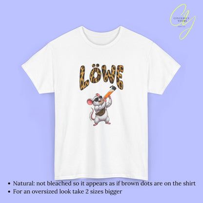 Mallemaus Shirt Malle Maus Löwe - Muskel Maus Bauchtasche Säule
