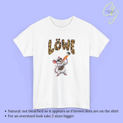 Mallemaus Shirt Malle Maus Löwe - Muskel Maus Bauchtasche Säule