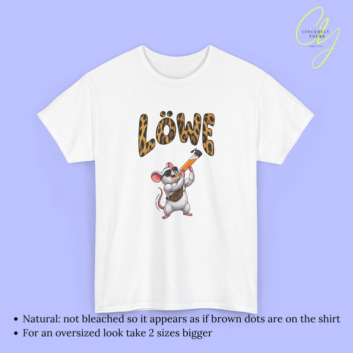 Mallemaus Shirt Malle Maus Löwe - Muskel Maus Bauchtasche Säule