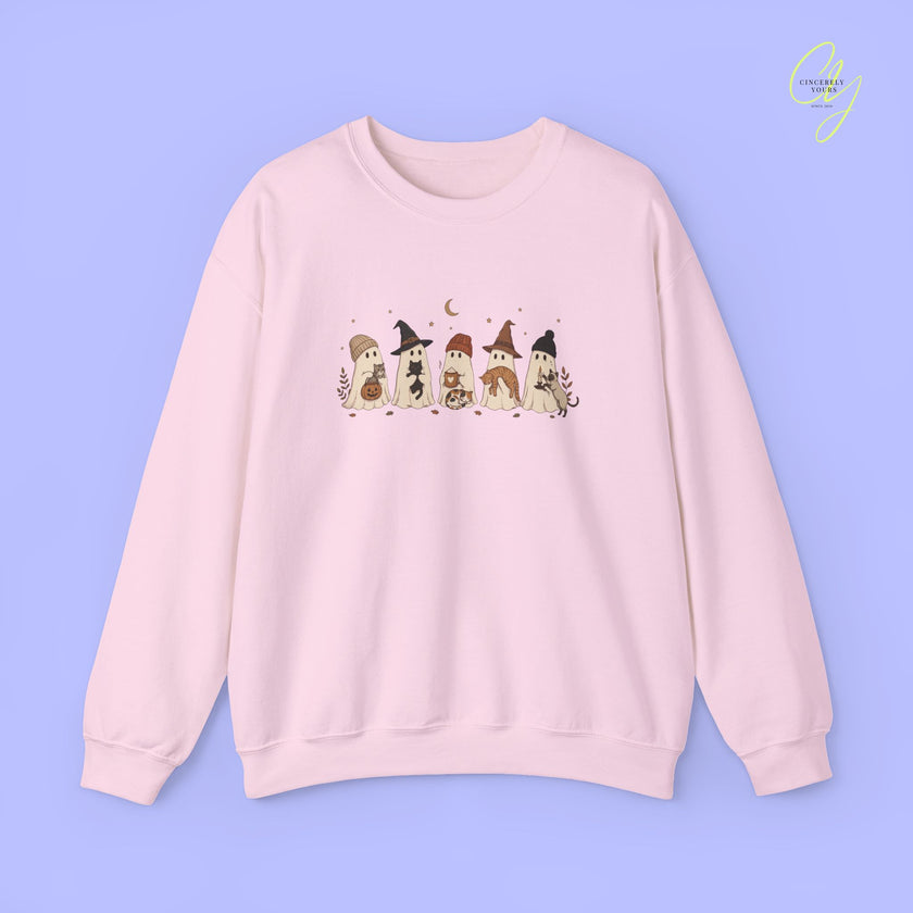 Katzen-Sweatshirt | Geister und Katzen