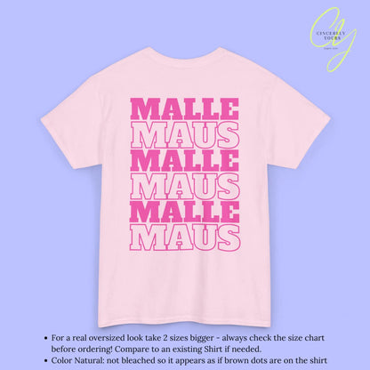 Mallemaus Shirt Malle - Malle Maus Backprint (Personalisierbar)