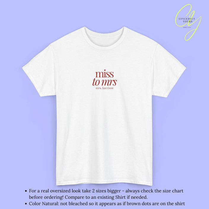 Bride Shirt | Miss to Mrs