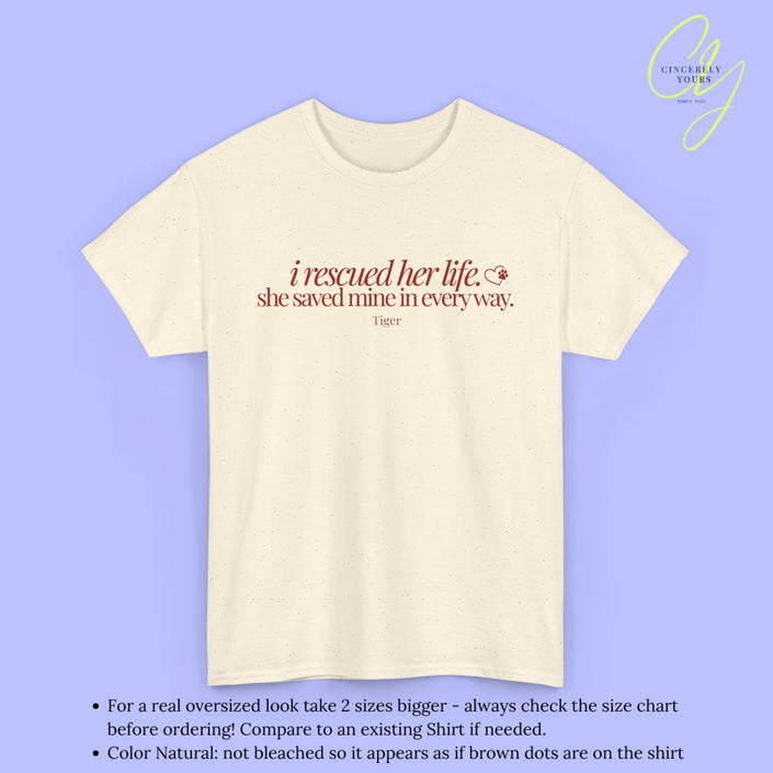 Cat Shirt | She saved mine in every way