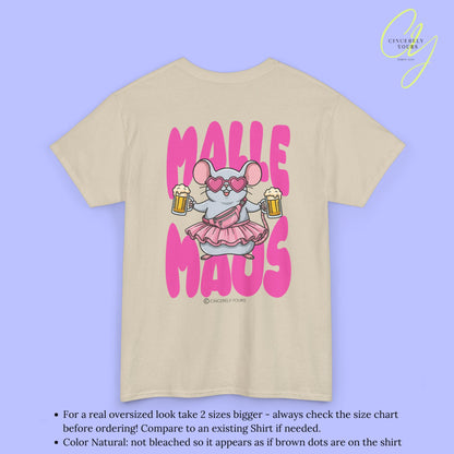 Mallemaus Shirt Malle Maus —  Pink Bauchtasche Bierkrug (Customizable)