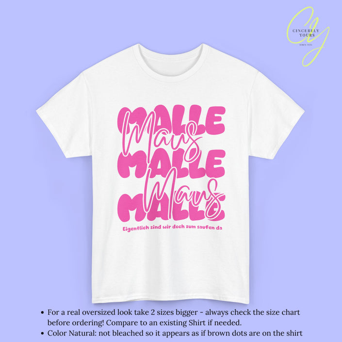 Mallemaus Shirt | Malle Maus Pink bubble font