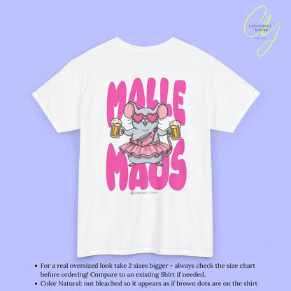 Mallemaus Shirt Malle Maus —  Pink Bauchtasche Bierkrug (Customizable)