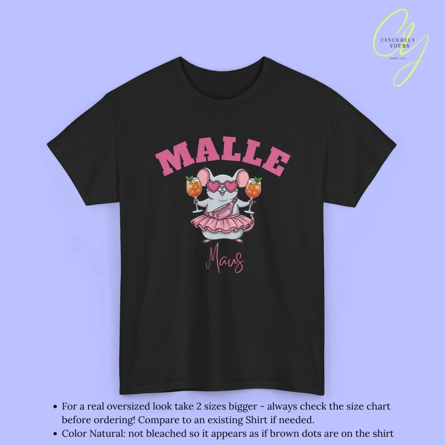 Malle Party Shirt — Malle Party Maus Spritz Bauchtasche Cincerely Yours