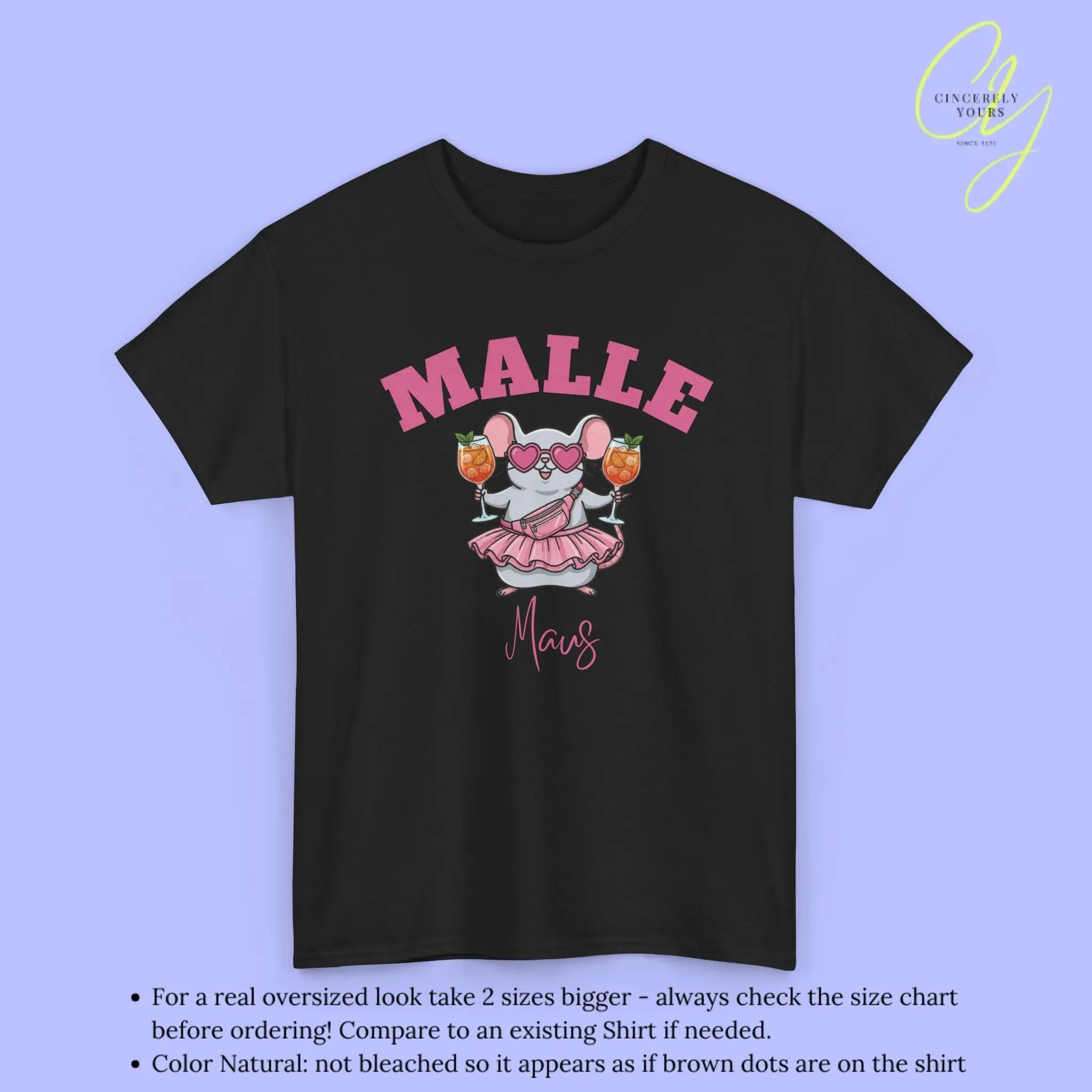 Malle Party Shirt — Malle Party Maus Spritz Bauchtasche Cincerely Yours