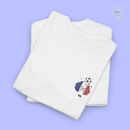 Personaliserter Name Fussball Shirt — Frankreich Flagge Bierkrug (Personalisierbar) Cincerely Yours