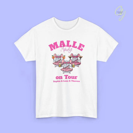 Malle Party Shirt — Malle Party Maus on tour Bierkrug, Spritz, Espresso Martini Customizable) Printify