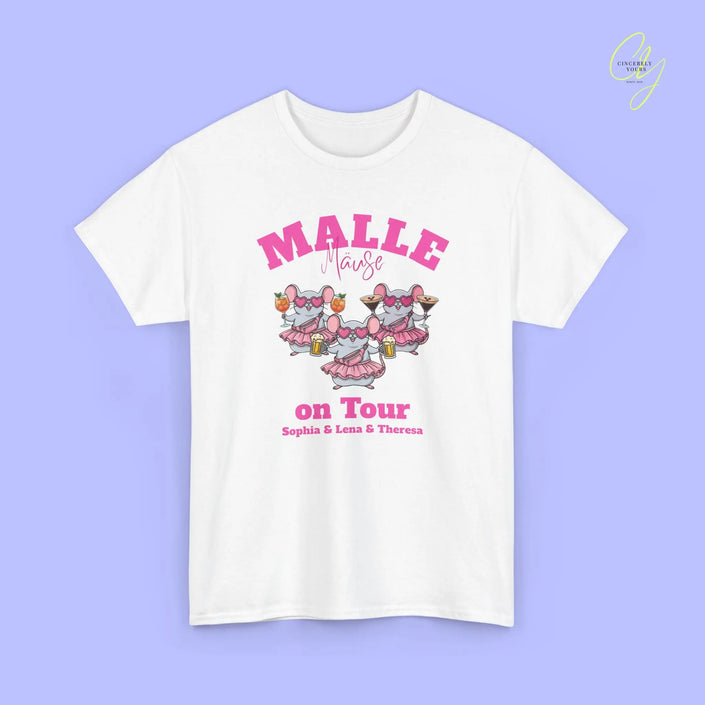 Malle Party Shirt — Malle Party Maus on tour Bierkrug, Spritz, Espresso Martini Customizable) Printify