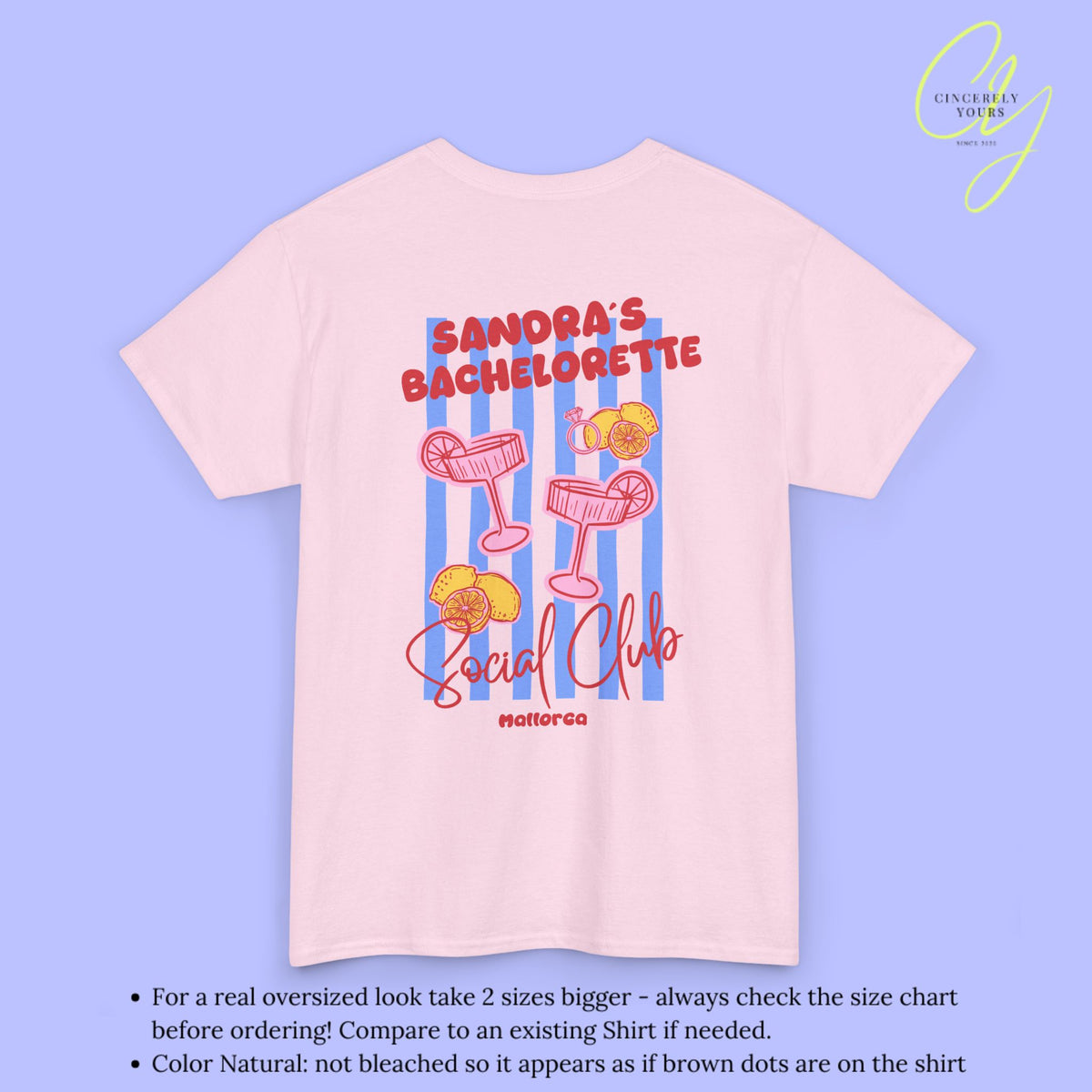 JGA Shirt | Italian Summer hand drawn backprint