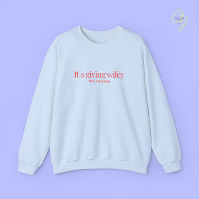 Bride Sweatshirt | BESTICKT Its giving wifey