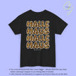 Mallemaus Shirt Malle Maus Leo — Malle Maus Schriftzug Leopard backprint (Customizable)