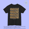 Mallemaus Shirt Malle Maus Leo — Malle Maus Schriftzug Leopard backprint (Customizable)