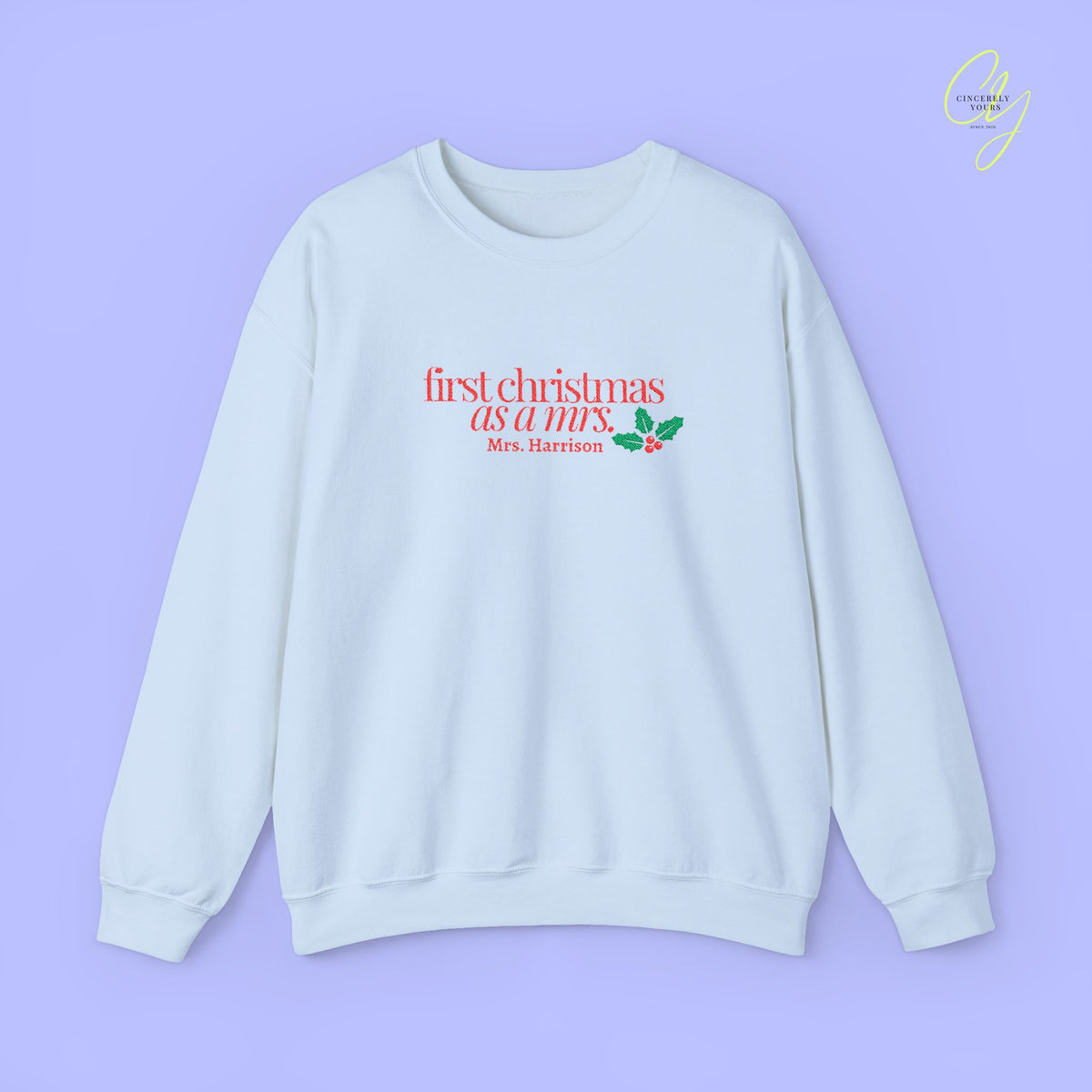 Bride Sweatshirt | BESTICKT first christmas as a mrs