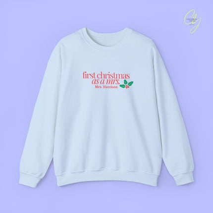 Bride Sweatshirt | BESTICKT first christmas as a mrs