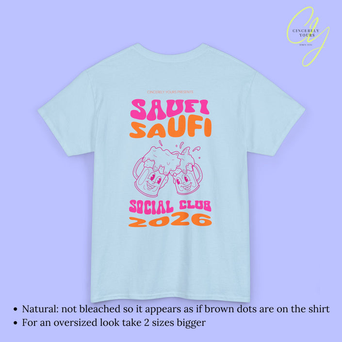 Saufi Saufi Social Club Bierkrug - Malle Shirt Backprint