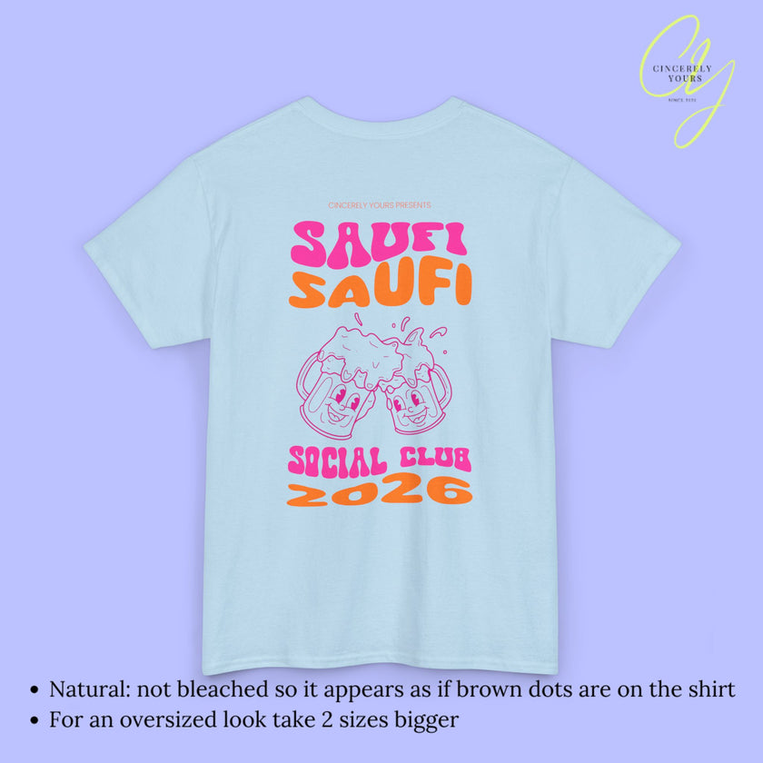 Saufi Saufi Social Club Bierkrug - Malle Shirt Backprint