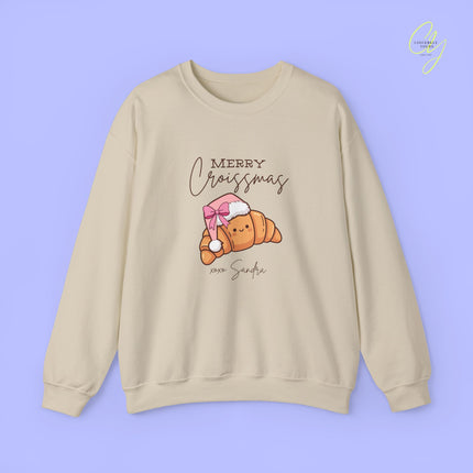 Christmas Sweatshirt | Merry Croissmas
