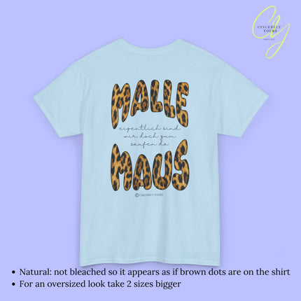 Mallemaus Shirt Malle Maus Leopard - Eigentlich sind wir zum saufen da