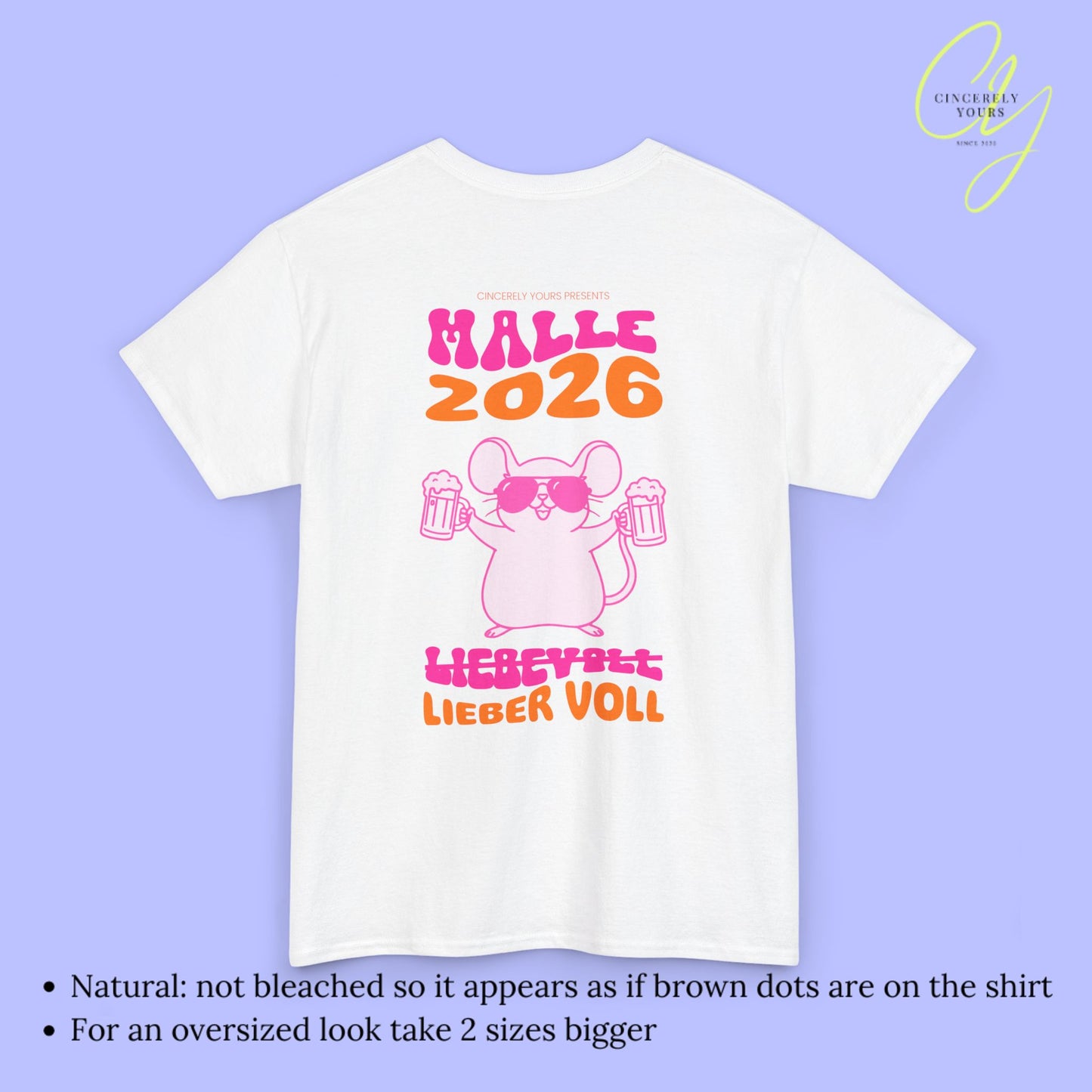 Mallemaus Shirt Malle - Party Shirt Malle Maus Lieber Voll 2026