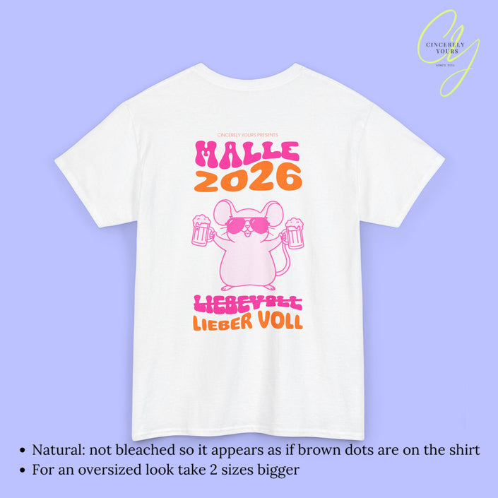 Mallemaus Shirt Malle - Party Shirt Malle Maus Lieber Voll 2026