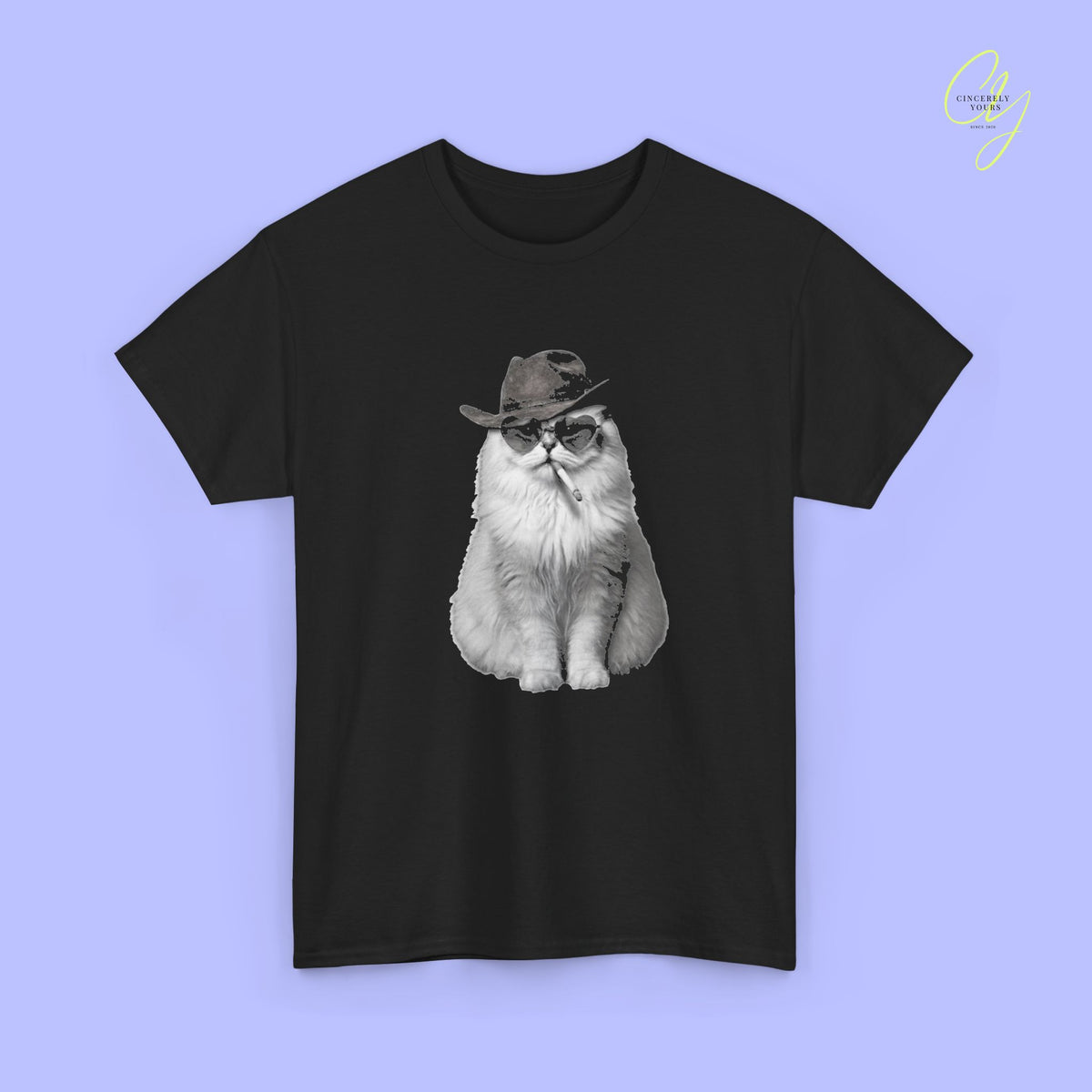 Cat Shirt | Bootleg cat cowboy smoking