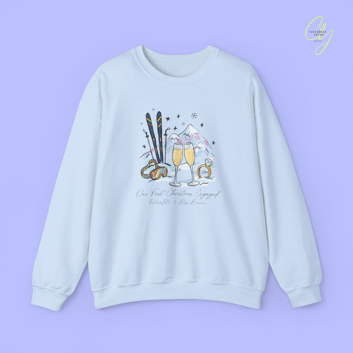 Bride Sweatshirt | Our First Christmas Engaged