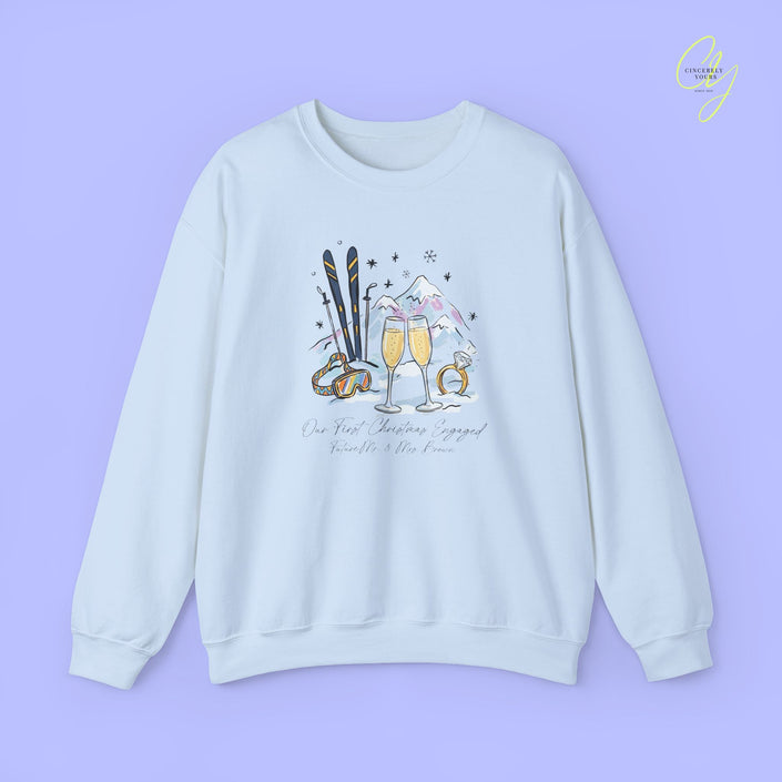 Bride Sweatshirt | Our First Christmas Engaged