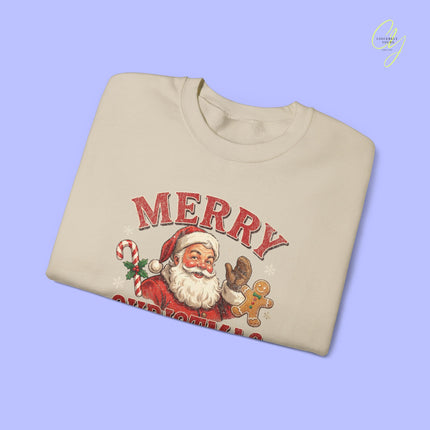 Christmas Sweatshirt | Merry Christmas retro Santa