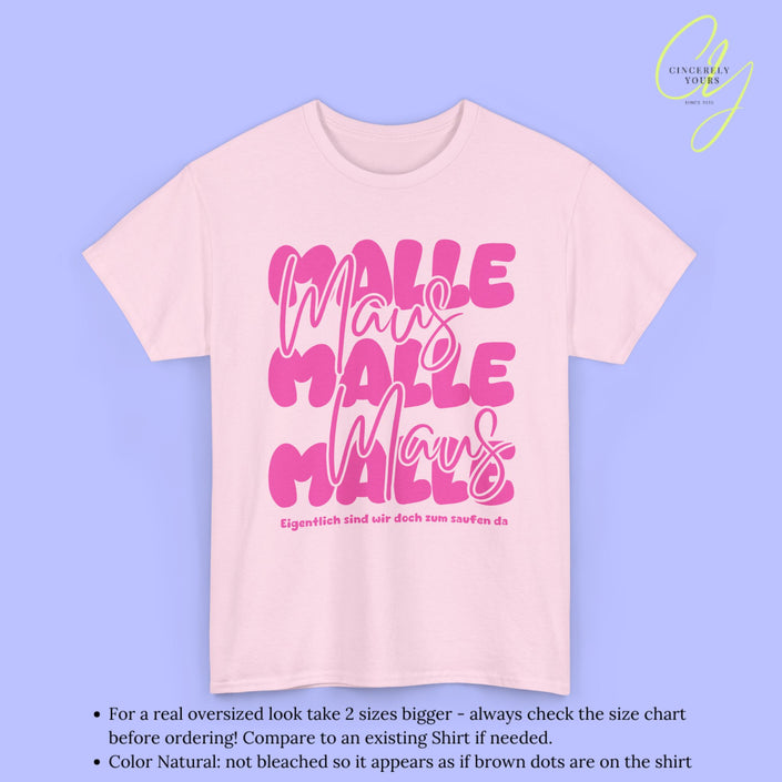 Mallemaus Shirt | Malle Maus Pink bubble font