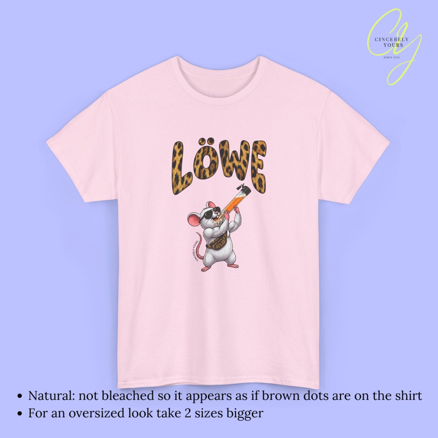 Mallemaus Shirt Malle Maus Löwe - Muskel Maus Bauchtasche Säule