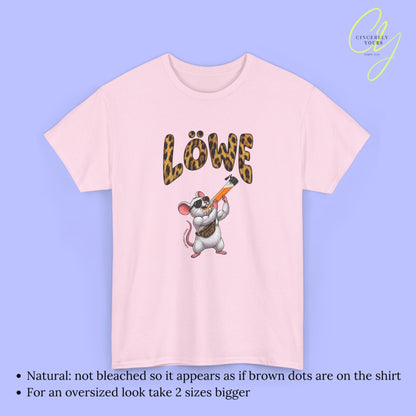 Mallemaus Shirt Malle Maus Löwe - Muskel Maus Bauchtasche Säule
