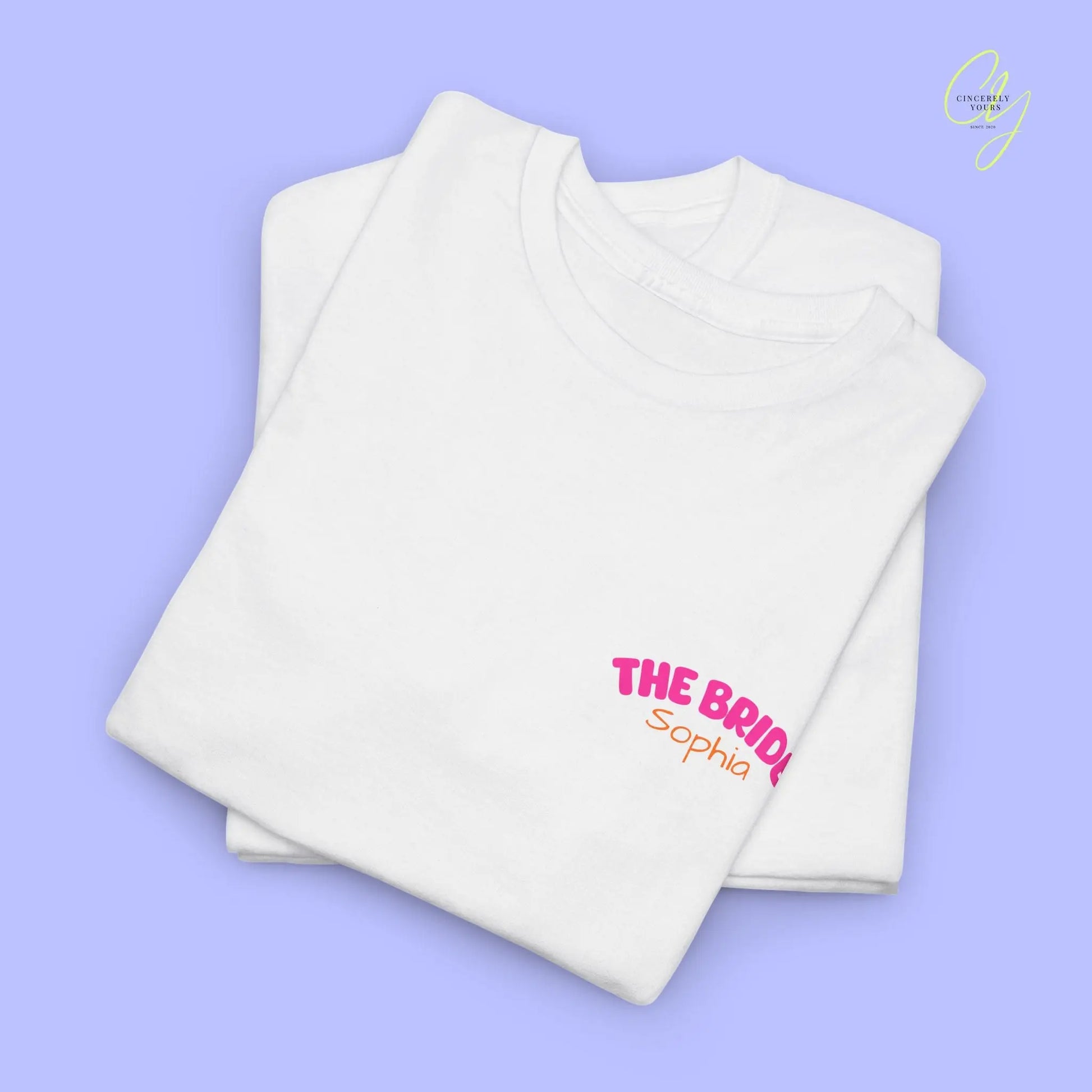 Coquette  Bachelorette Party Tee — The Bride Crew cherry bow Champagne (Customizable) Cincerely Yours
