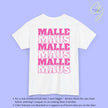 Mallemaus Shirt Malle - Malle Maus Backprint (Customizable)