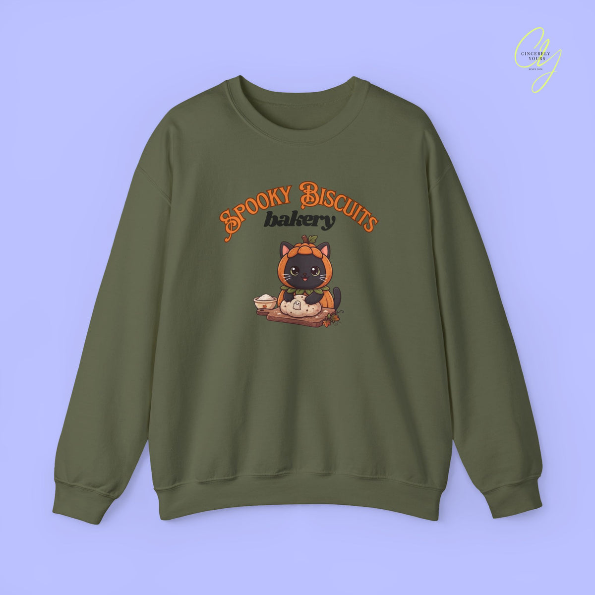 Cat Sweatshirt | Spooky biscuits bakery