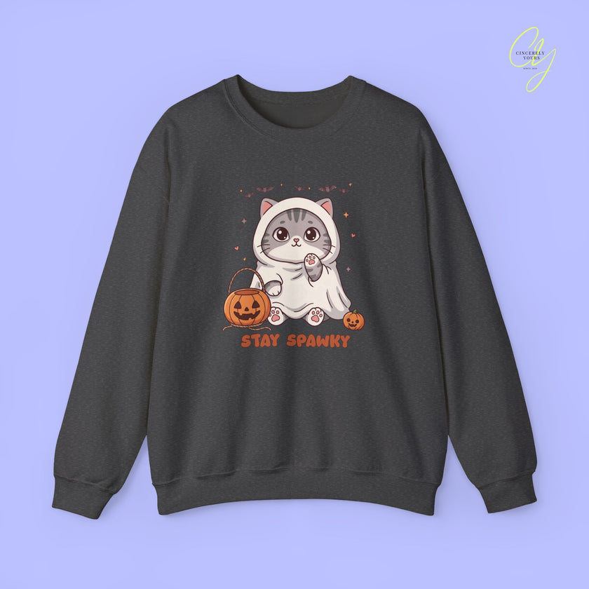 Cat Sweatshirt | Stay spawky