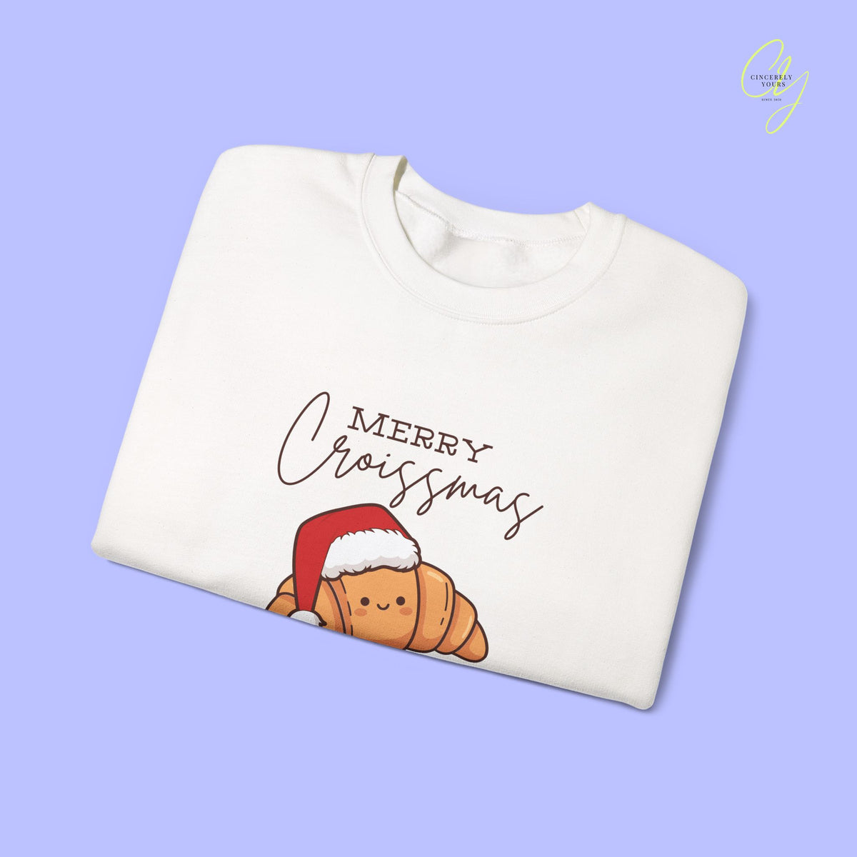 Christmas Sweatshirt | Merry Croissmas