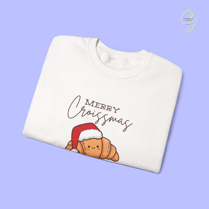 Christmas Sweatshirt | Merry Croissmas