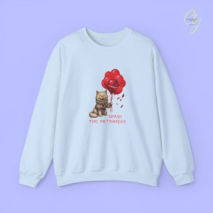 Cat Sweatshirt | Smash the patriarchy