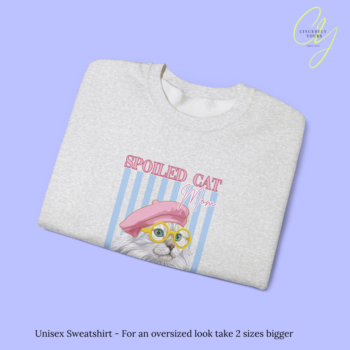 Cat Sweatshirt | Spoiled Cat Mom Social Club