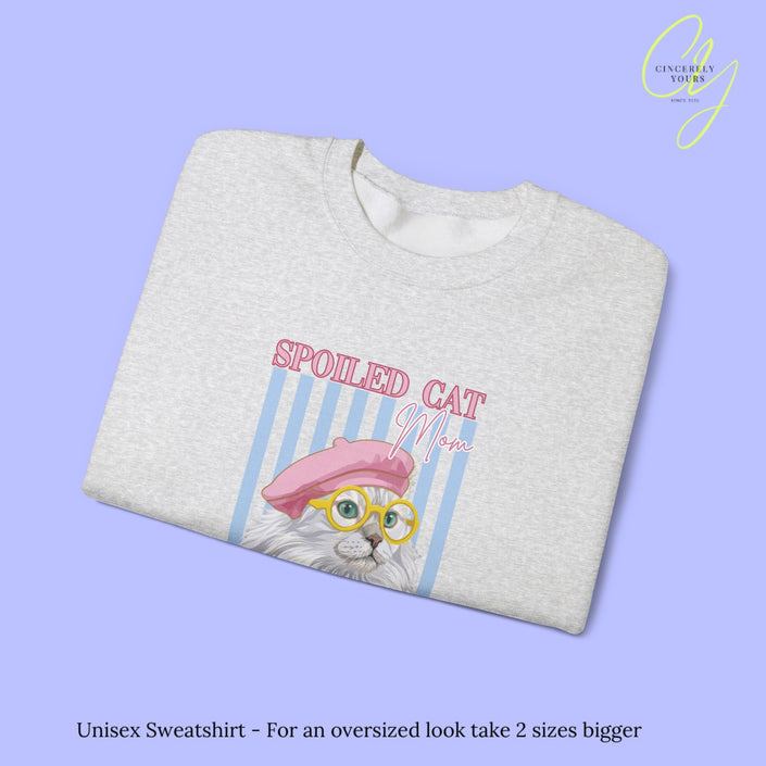 Cat Sweatshirt | Spoiled Cat Mom Social Club